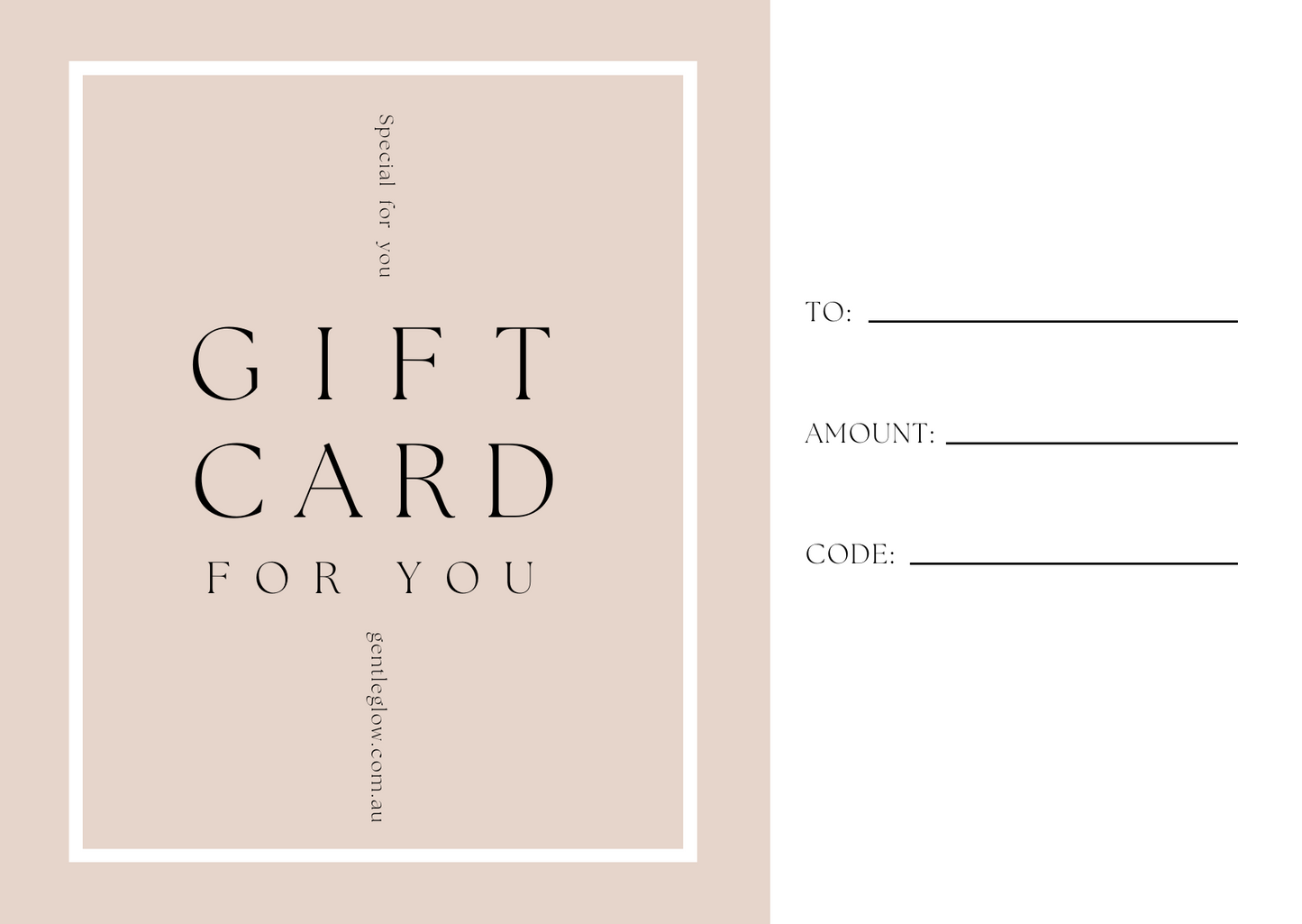 Gentle Glow Gift Card