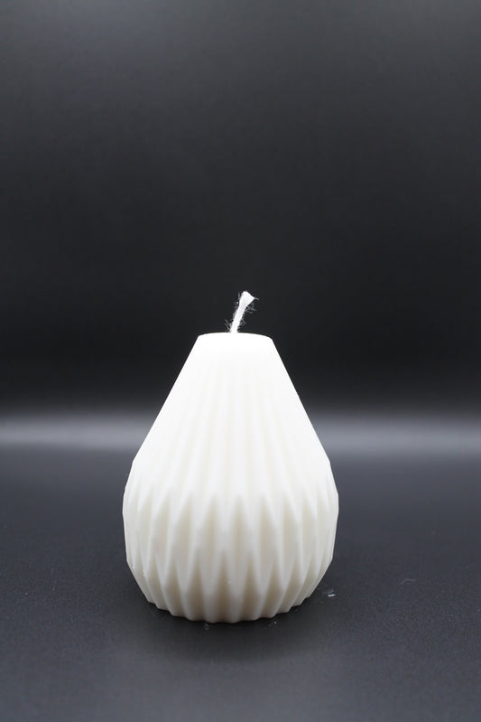 Geometric Pear Candle